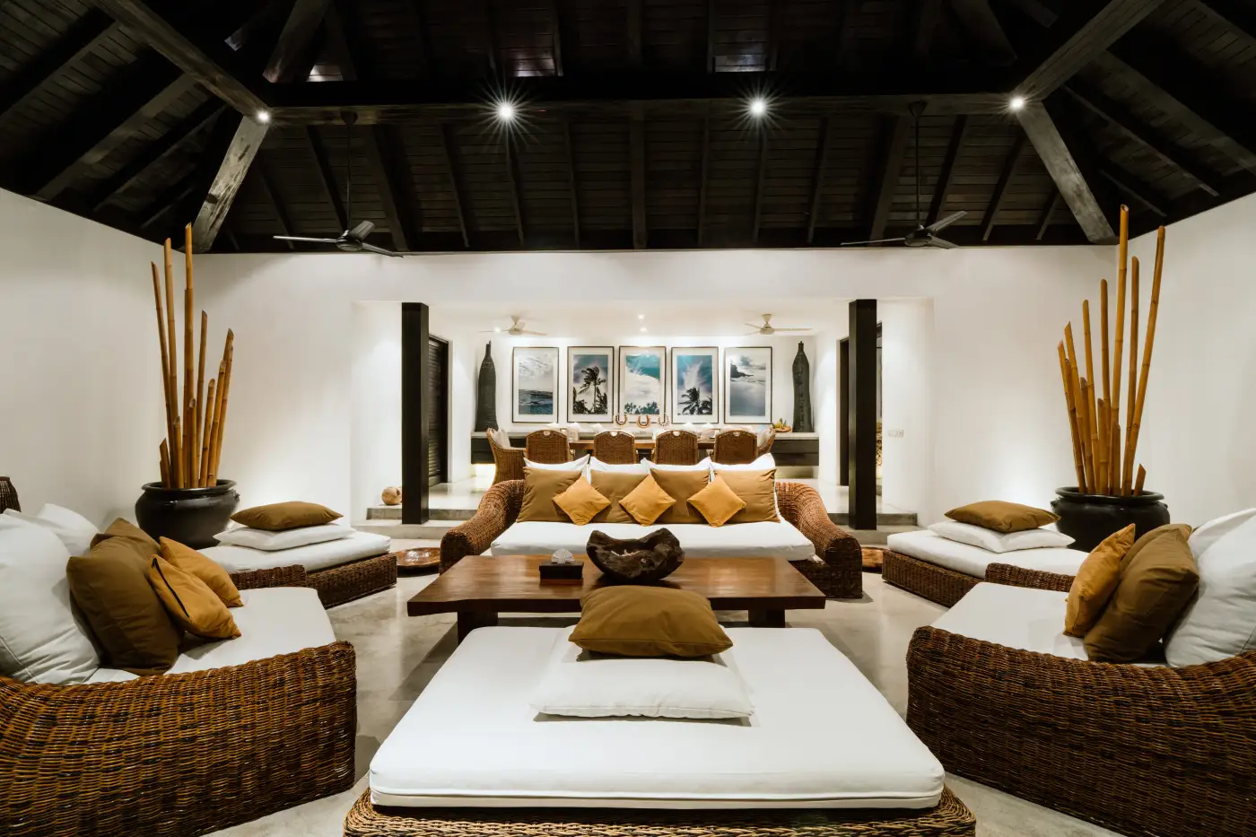 Luxury villa with pool and tropical setting